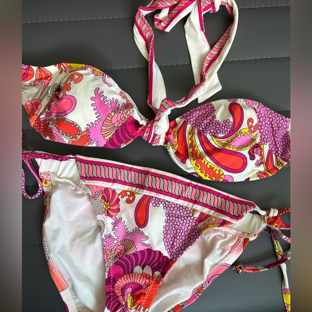 Trina Turk bandeau halter bikini